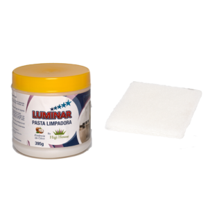 Pasta de Limpeza Coco Luminar 395g + 1 fibra leve